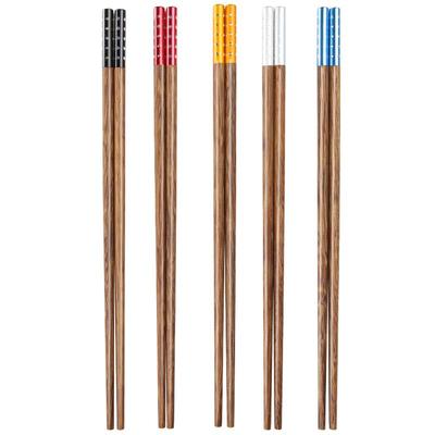 原森太防滑耐高温鸡翅木全家筷子