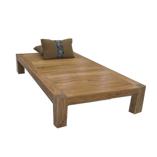 实木床拼边穿单人床90床榻榻米床结实简易沙发床老榆木床榫卯