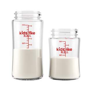 婴儿玻璃奶瓶瓶身宽口径 适配贝亲奶瓶配件 宝宝PPSU塑料瓶身单买