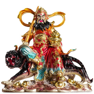 2026年新款武财神赵公明神像骑虎赵元帅摆件财神爷佛像招财供奉