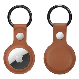 适用苹果AirTags2/1代保护套皮革保护壳airtag钥匙扣防丢air防摔可镂空iPhone跟踪器宠物定位儿童追踪器配件