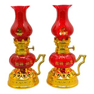 电子油灯家用LED灯古代神台供佛拜神灯插电财神灯长明灯电蜡烛灯