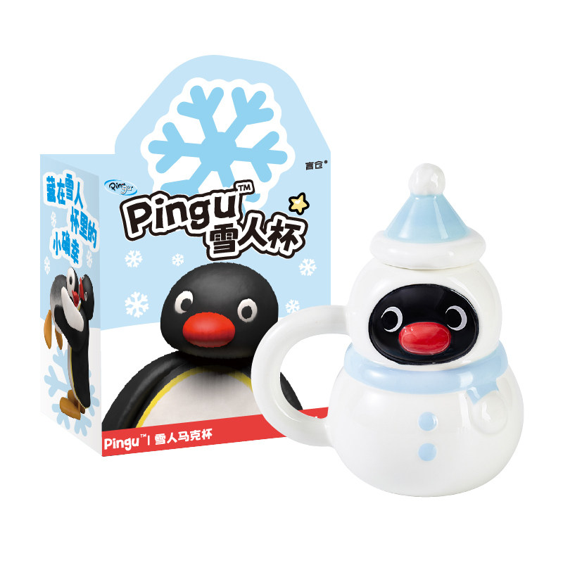 言仓Pingu联名圣诞雪人马克杯