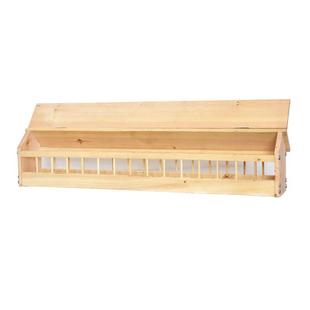 鸽饲料槽信鸽用品用具实木食槽保健砂槽防撒带盖食槽鸽子用品鸽具