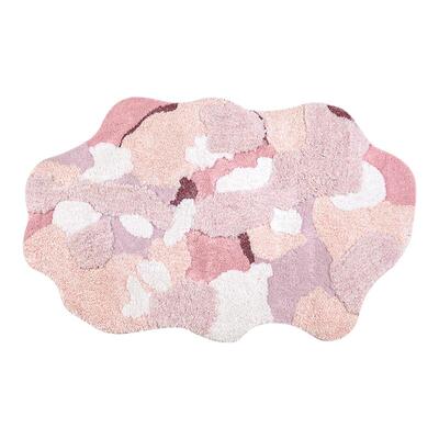 地毯女孩卧室床边毯儿童房公主风地垫粉色苔藓轻奢异形长条可机洗