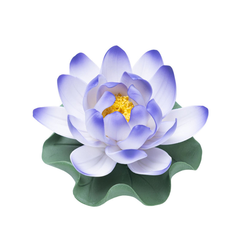 陶瓷莲花线香插香座摆件