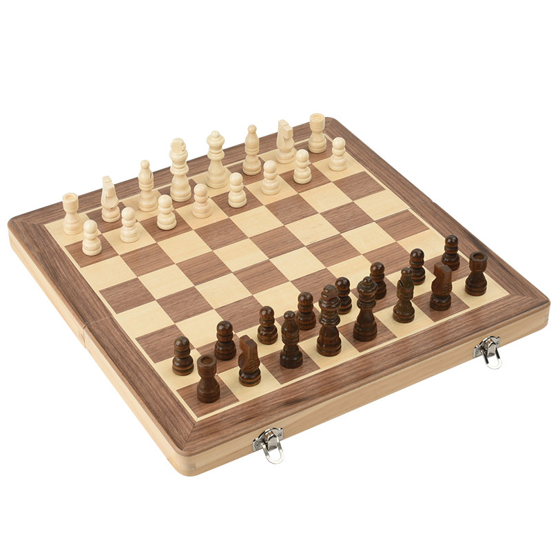 高档实木国际象棋磁性小学生比赛专用磁吸高档棋盘儿童便携西洋棋