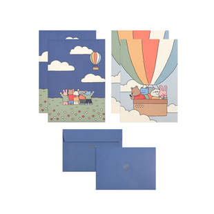 Dailylike韩国可爱卡通高级全彩页小清新ins情书表白信纸信封信笺