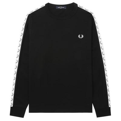 FRED PERRY男士休闲T恤2025冬季圆领套头logo串标麦穗长袖潮M4621