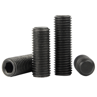 4.8级细牙紧定螺丝内六角平端机米顶丝止付螺钉M8M10M12M14M16M20