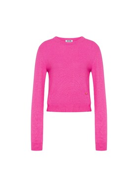 【惊喜】Moschino/莫斯奇诺女士高腰圆领长袖套头毛衣