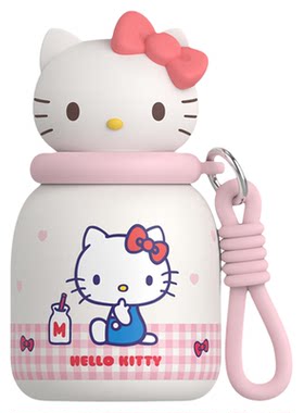 九木杂物社三丽鸥HelloKitty吸管杯保温杯钛杯随行杯卡通生日礼物