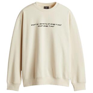 【Keith Haring】HM男装女装卫衣加绒圆领印花长袖上衣1117747