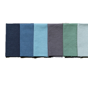 【赏味生活】刺子绣布料 杯垫小尺寸布组  纯色款棉麻布料25*25cm