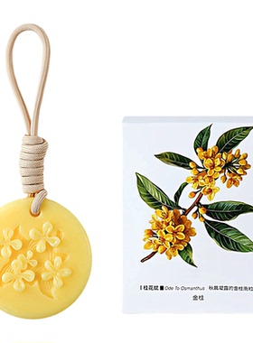 金桂圆形香氛蜡片桂花香片衣柜除味香挂持久留香新款高级小众卧室