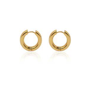 G/S经典款 极简金属光面hoop素圈耳环女ins日常百搭圈圈耳环耳圈