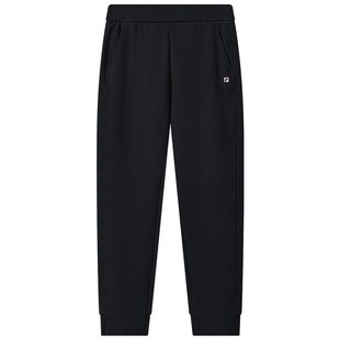 FILA 斐乐官方女士针织长裤2025冬季新款时尚休闲简约基础收口裤