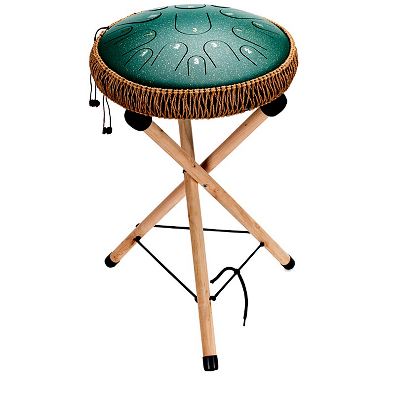 空灵鼓鼓架钢舌鼓鼓架木质演奏支架可折叠架子榉木专业便携