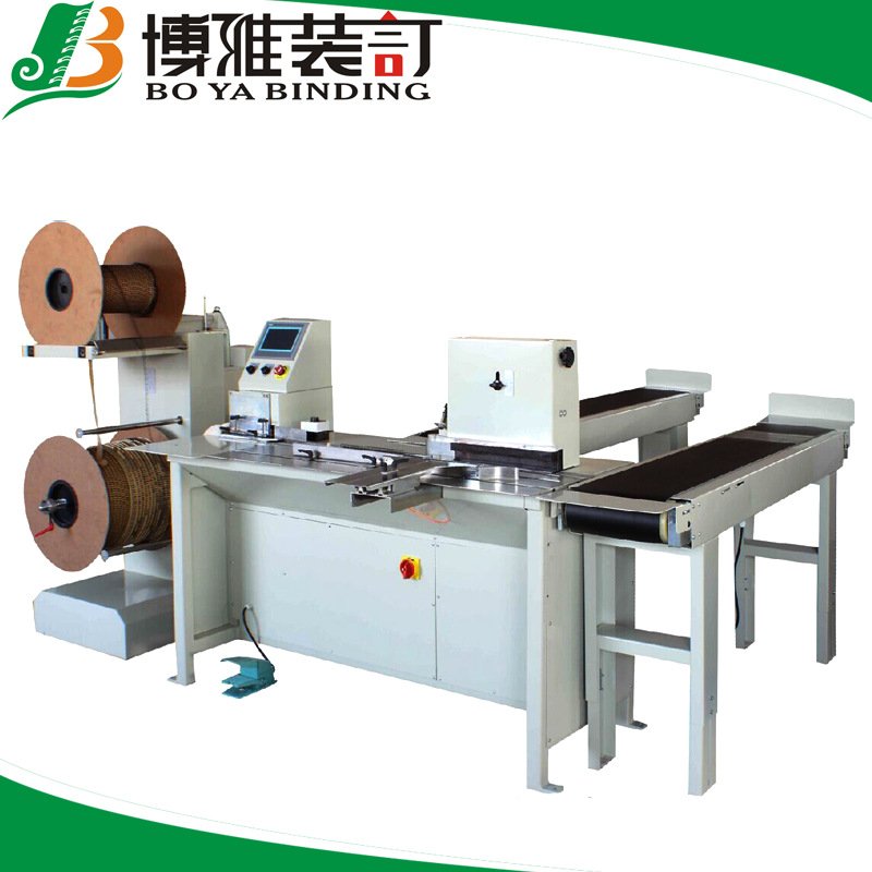 BOYA 420自动双线圈装订机 yo圈自动收口机 无需更换模具压圈机