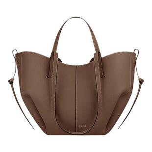 【礼物】Polene波灵恩Cyme Mini 荔枝牛皮手提单肩托特包