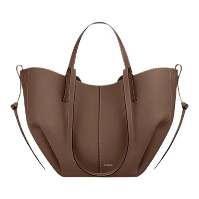 【礼物】Polene波灵恩Cyme Mini 荔枝牛皮手提单肩托特包