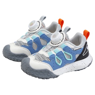 迷你巴拉巴拉儿童新款单网透气运动鞋男女童鞋旋转扣休闲鞋中小童