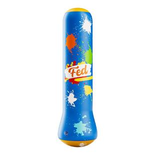 FED儿童充气拳击柱不倒翁沙袋家用健身小孩散打打拳解压训练器材