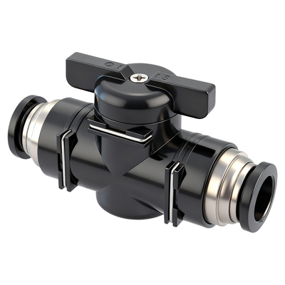 多路黑色手阀BUC气管接头