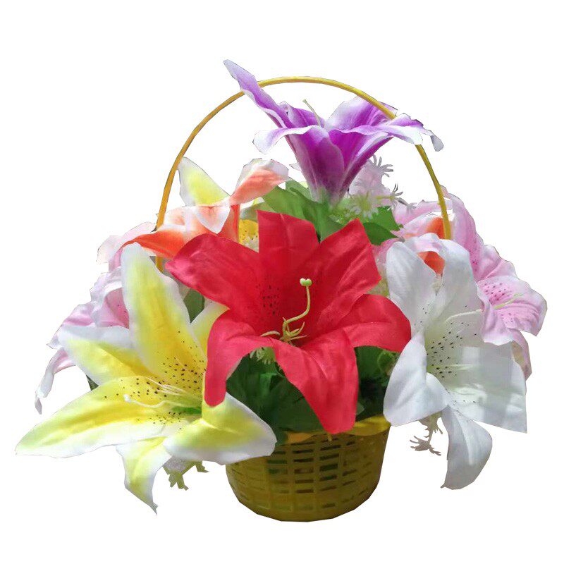 百合扫墓清明节祭祀上坟装饰花