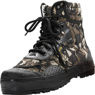 正品3537迷彩解放鞋高帮劳保胶鞋