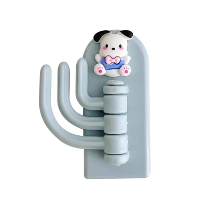 ins可爱三钩挂钩墙上无痕免打孔强力钩子客厅卧室可旋转多用挂架