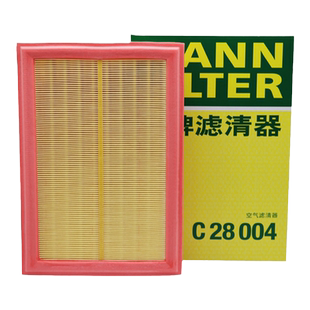曼牌C28004适配奔驰C级E级GLC级空滤200 260 300空滤空气滤芯M274