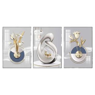 轻奢抽象装饰画客厅沙发背景墙高级感挂画现代简约艺术壁画晶瓷画