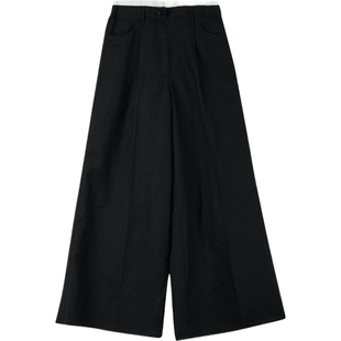 【折扣】REMAIN BIRGER CHRISTENSEN女士拼接亚麻混纺阔腿裤