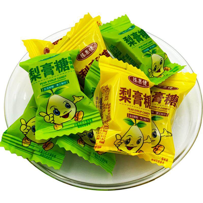 陈果佬梨膏糖手工薄荷味独立包装