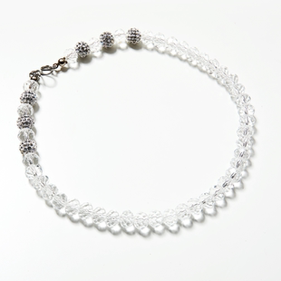 汽车挂件挂绳 水晶珠链 奔驰车挂链珍珠链风铃挂件大雪花车载链子