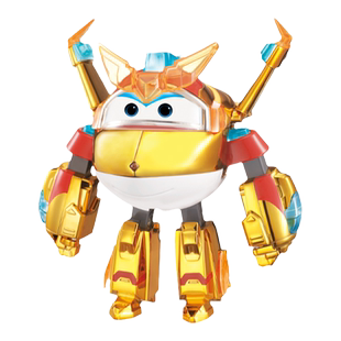 超级飞侠金小子黄金机器人大号玩具变形乐迪小爱大壮机库全套儿童