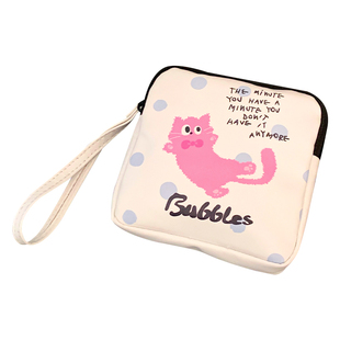 卡通卫生巾姨妈巾收纳包学生可爱便携包小型月经月事包防水大容量