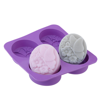 爱皂坊四连蝴蝶花梦蝶硅胶模具