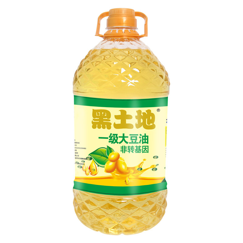 黑土地一级大豆油5L非转基因色拉油食用油两款随机发货包邮