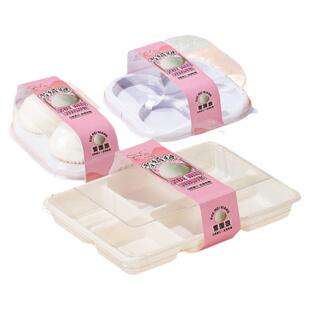 雪媚娘包装盒1/2/4/6粒装纸托 单个盒子大福蛋黄酥肉松小贝泡芙盒