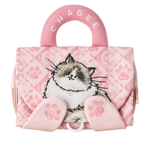 霸王茶姬周边「萌宠洗漱包」 磁吸扣可折叠多层可挂收纳便携外出