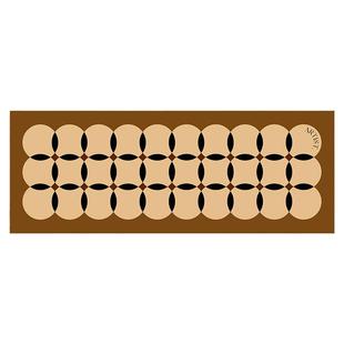 瓦西里中古包豪斯厨房地垫整铺防水脚垫防滑专用硅藻泥软垫高级感