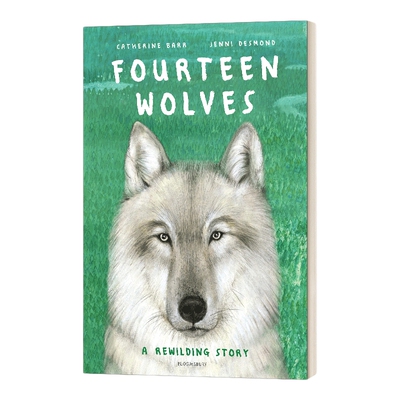 英文原版黄石公园的十四只狼