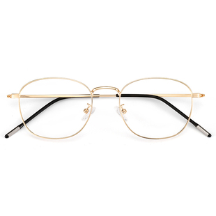 陈哲远同款近视眼镜男款高级感抗防蓝光辐射痞帅金丝镜框可配度数