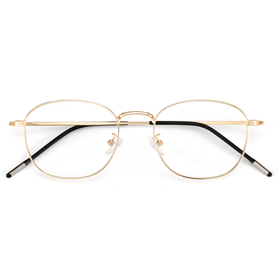 陈哲远同款金丝近视眼镜男