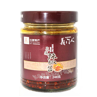 义门人芝麻辣椒酱抚州陈皮辣酱拌面拌饭香辣酱包装江西特产