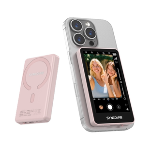 声刻美拍宝M4Pro手机后置镜头磁吸自拍显示屏触屏变焦投屏器远程遥控直播vlog同屏器一个人旅游送女生礼物