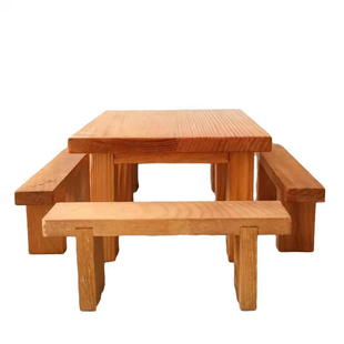 仿真迷你厨房微缩配件木家具凳子桌子椅子柜子木质儿童过家家玩具