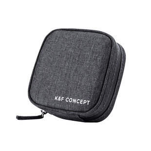 KFCONCEPT卓尔滤镜收纳包适用于37-82mm微单反相机UV镜CPL偏振镜ND滤镜黑柔滤镜保护耐摔防震防水便携收纳袋